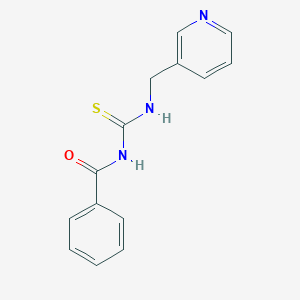 molecular formula C14H13N3OS B365206 N-(pyridin-3-ylmethylcarbamothioyl)benzamide CAS No. 118708-30-8