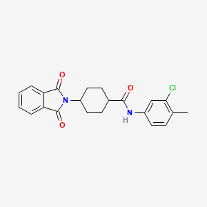 N-(3-chloro-4-methylphenyl)-4-(1,3-dioxo-1,3-dihydro-2H-isoindol-2-yl)cyclohexanecarboxamide