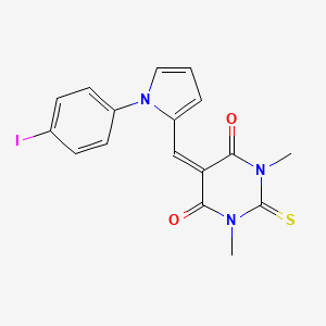 5-{[1-(4-iodophenyl)-1H-pyrrol-2-yl]methylidene}-1,3-dimethyl-2-thioxodihydropyrimidine-4,6(1H,5H)-dione