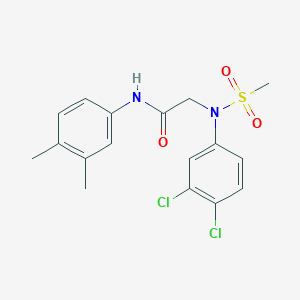 N~2~-(3,4-dichlorophenyl)-N~1~-(3,4-dimethylphenyl)-N~2~-(methylsulfonyl)glycinamide