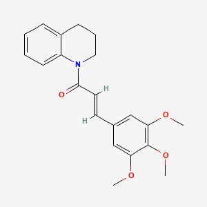 (E)-1-[3,4-DIHYDRO-1(2H)-QUINOLINYL]-3-(3,4,5-TRIMETHOXYPHENYL)-2-PROPEN-1-ONE