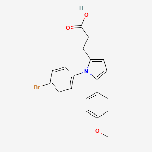 3-[1-(4-bromophenyl)-5-(4-methoxyphenyl)-1H-pyrrol-2-yl]propanoic acid