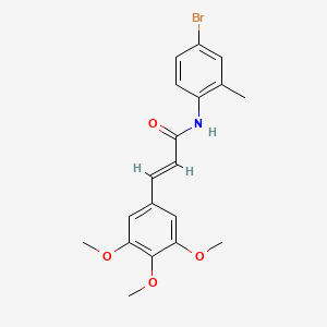 (E)-N-(4-BROMO-2-METHYLPHENYL)-3-(3,4,5-TRIMETHOXYPHENYL)-2-PROPENAMIDE