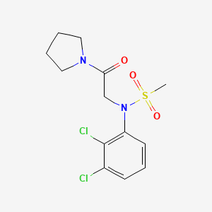 N-(2,3-dichlorophenyl)-N-[2-oxo-2-(1-pyrrolidinyl)ethyl]methanesulfonamide