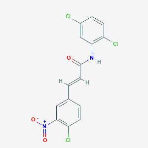 (2E)-3-(4-chloro-3-nitrophenyl)-N-(2,5-dichlorophenyl)prop-2-enamide