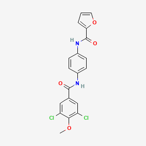 N-{4-[(3,5-dichloro-4-methoxybenzoyl)amino]phenyl}-2-furamide