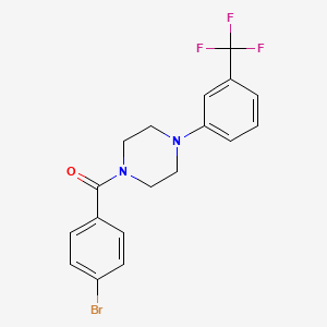 (4-BROMOPHENYL){4-[3-(TRIFLUOROMETHYL)PHENYL]PIPERAZINO}METHANONE