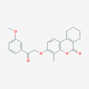 3-[2-(3-methoxyphenyl)-2-oxoethoxy]-4-methyl-7,8,9,10-tetrahydro-6H-benzo[c]chromen-6-one