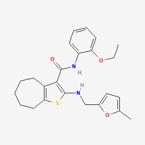 N-(2-ethoxyphenyl)-2-{[(5-methyl-2-furyl)methyl]amino}-5,6,7,8-tetrahydro-4H-cyclohepta[b]thiophene-3-carboxamide