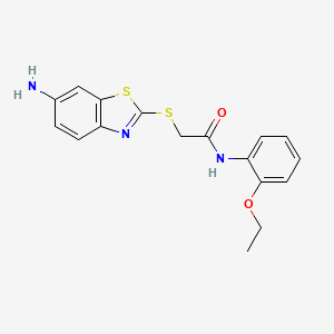 2-[(6-amino-1,3-benzothiazol-2-yl)thio]-N-(2-ethoxyphenyl)acetamide