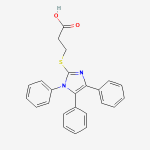 3-[(1,4,5-triphenyl-1H-imidazol-2-yl)sulfanyl]propanoic acid