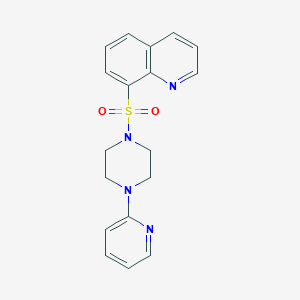 8-{[4-(2-pyridinyl)-1-piperazinyl]sulfonyl}quinoline