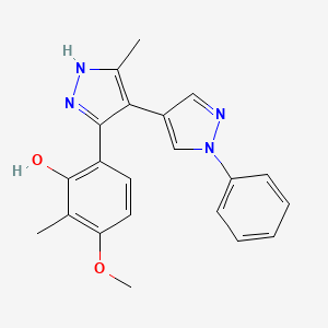 3-methoxy-2-methyl-6-(5-methyl-1'-phenyl-1H,1'H-4,4'-bipyrazol-3-yl)phenol