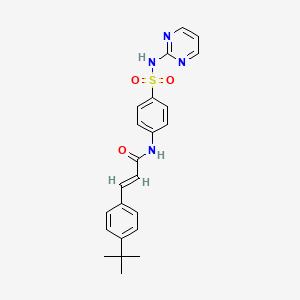 (2E)-3-(4-TERT-BUTYLPHENYL)-N-{4-[(PYRIMIDIN-2-YL)SULFAMOYL]PHENYL}PROP-2-ENAMIDE