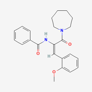 N-[1-(1-azepanylcarbonyl)-2-(2-methoxyphenyl)vinyl]benzamide