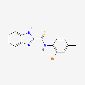 N-(2-bromo-4-methylphenyl)-1H-benzimidazole-2-carbothioamide