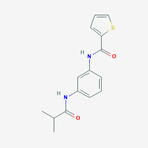 molecular formula C15H16N2O2S B365259 2-methyl-N-[3-(2-thienylcarbonylamino)phenyl]propanamide CAS No. 445435-54-1