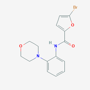 molecular formula C15H15BrN2O3 B365260 5-bromo-N-[2-(4-morpholinyl)phenyl]-2-furamide CAS No. 527702-79-0