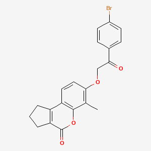 7-[2-(4-bromophenyl)-2-oxoethoxy]-6-methyl-2,3-dihydrocyclopenta[c]chromen-4(1H)-one