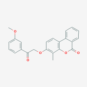 3-[2-(3-methoxyphenyl)-2-oxoethoxy]-4-methyl-6H-benzo[c]chromen-6-one