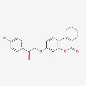 3-[2-(4-bromophenyl)-2-oxoethoxy]-4-methyl-7,8,9,10-tetrahydro-6H-benzo[c]chromen-6-one