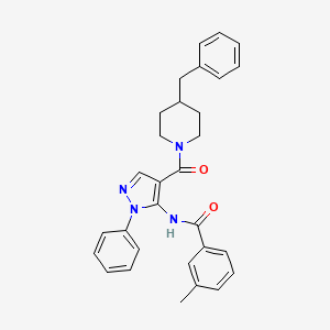 N-[4-(4-Benzylpiperidine-1-carbonyl)-1-phenyl-1H-pyrazol-5-YL]-3-methylbenzamide