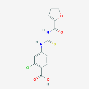 2-Chloro-4-(furan-2-carbonylcarbamothioylamino)benzoic acid
