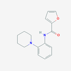 molecular formula C16H18N2O2 B365272 N-[2-(piperidin-1-yl)phenyl]furan-2-carboxamide CAS No. 531518-16-8
