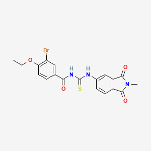 3-bromo-4-ethoxy-N-[(2-methyl-1,3-dioxo-2,3-dihydro-1H-isoindol-5-yl)carbamothioyl]benzamide