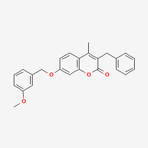 3-benzyl-7-[(3-methoxybenzyl)oxy]-4-methyl-2H-chromen-2-one