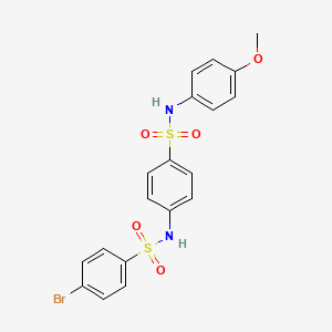 4-bromo-N-(4-{[(4-methoxyphenyl)amino]sulfonyl}phenyl)benzenesulfonamide