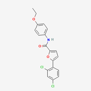 molecular formula C19H15Cl2NO3 B3652847 5-(2,4-dichlorophenyl)-N-(4-ethoxyphenyl)furan-2-carboxamide 