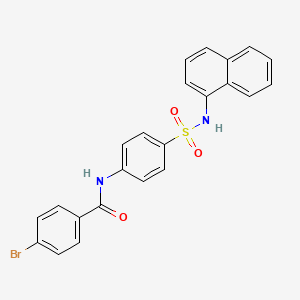 4-bromo-N-[4-(naphthalen-1-ylsulfamoyl)phenyl]benzamide