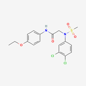 N~2~-(3,4-dichlorophenyl)-N~1~-(4-ethoxyphenyl)-N~2~-(methylsulfonyl)glycinamide