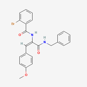 N-[1-[(benzylamino)carbonyl]-2-(4-methoxyphenyl)vinyl]-2-bromobenzamide