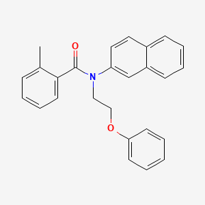 2-methyl-N-2-naphthyl-N-(2-phenoxyethyl)benzamide