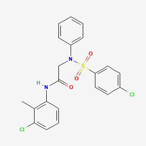 N~1~-(3-chloro-2-methylphenyl)-N~2~-[(4-chlorophenyl)sulfonyl]-N~2~-phenylglycinamide