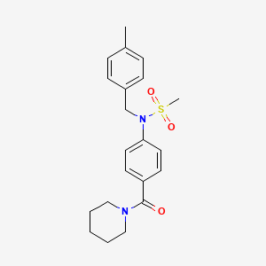 N-(4-methylbenzyl)-N-[4-(piperidin-1-ylcarbonyl)phenyl]methanesulfonamide