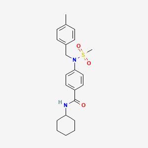 N-cyclohexyl-4-[(4-methylbenzyl)(methylsulfonyl)amino]benzamide