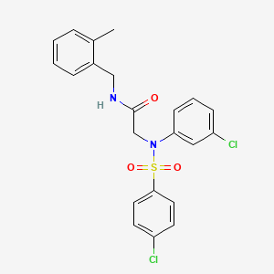 N~2~-(3-chlorophenyl)-N~2~-[(4-chlorophenyl)sulfonyl]-N-(2-methylbenzyl)glycinamide