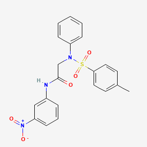 N~2~-[(4-methylphenyl)sulfonyl]-N~1~-(3-nitrophenyl)-N~2~-phenylglycinamide