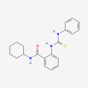 N-cyclohexyl-2-[(phenylcarbamothioyl)amino]benzamide