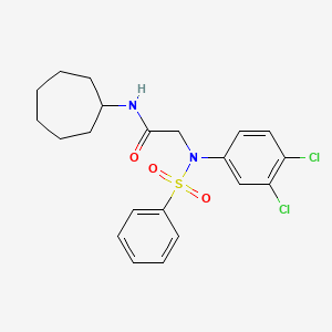 N~1~-cycloheptyl-N~2~-(3,4-dichlorophenyl)-N~2~-(phenylsulfonyl)glycinamide