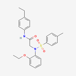 N~2~-(2-ethoxyphenyl)-N~1~-(4-ethylphenyl)-N~2~-[(4-methylphenyl)sulfonyl]glycinamide