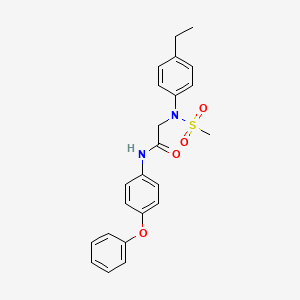 N~2~-(4-ethylphenyl)-N~2~-(methylsulfonyl)-N~1~-(4-phenoxyphenyl)glycinamide