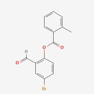 4-bromo-2-formylphenyl 2-methylbenzoate