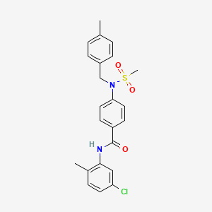 N-(5-chloro-2-methylphenyl)-4-[(4-methylbenzyl)(methylsulfonyl)amino]benzamide