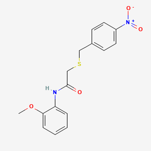 N-(2-methoxyphenyl)-2-[(4-nitrobenzyl)thio]acetamide