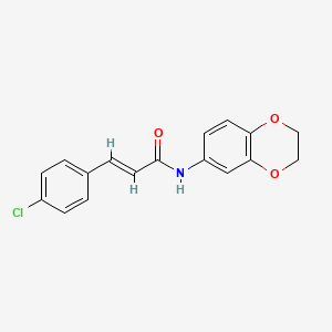 (E)-3-(4-CHLOROPHENYL)-N-(2,3-DIHYDRO-1,4-BENZODIOXIN-6-YL)-2-PROPENAMIDE