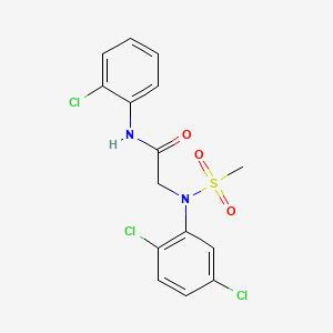 N-(2-chlorophenyl)-N~2~-(2,5-dichlorophenyl)-N~2~-(methylsulfonyl)glycinamide